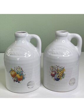 Vintage Stoneware Pottery Jug set Harris Potteries Clinton China Chicago 9"